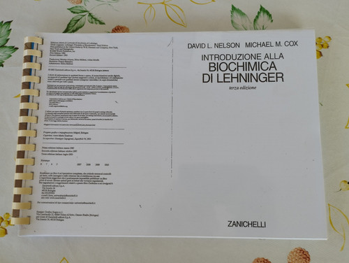Biochimica lehninger terza - biochimica,